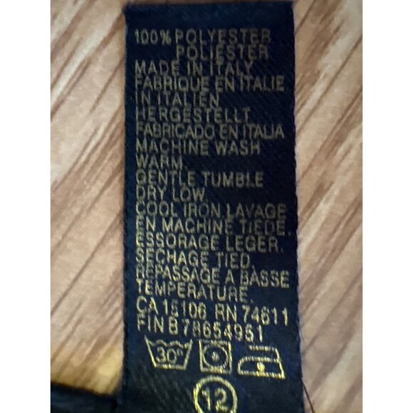 Art Of The Scarf Tie Rack Scarf Gold & Black Baroque Chain Pattern Square Italy - Picture 4 of 5